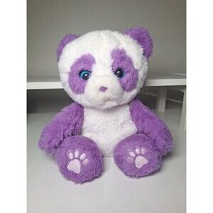 Little Live Pets Cozy Dozys Petals Purple White Panda Bear  10” SHE WORKS!